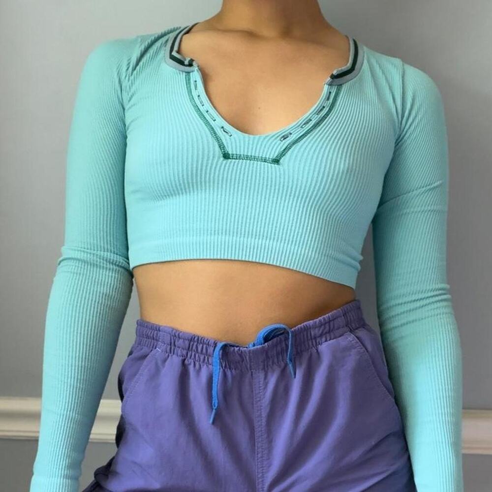 Out From Under ribbed long sleeve crop top